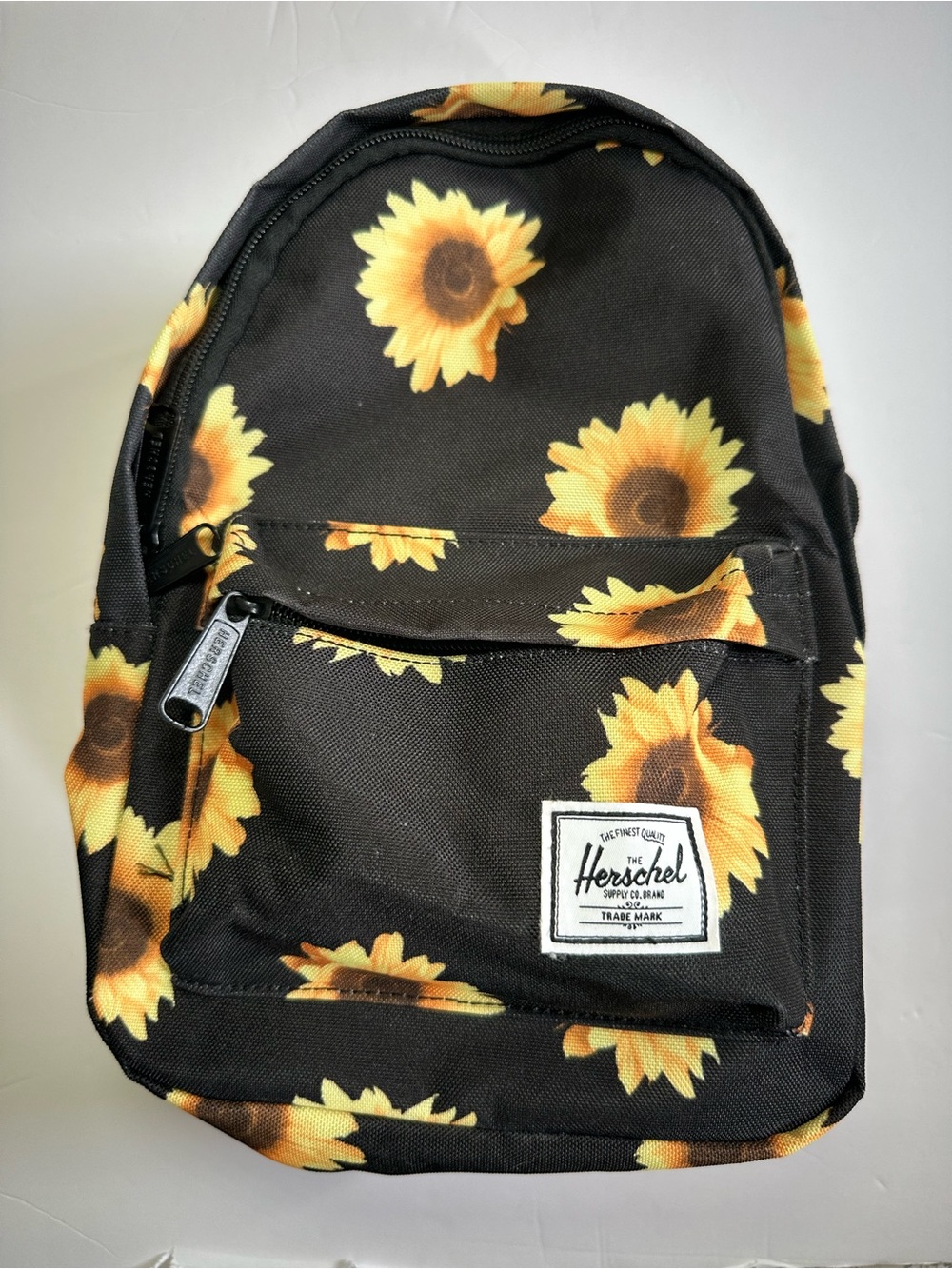 HERSCHEL SUPPLY CO. Women’s Black Mini Nova Small Backpack in Sunflower Field